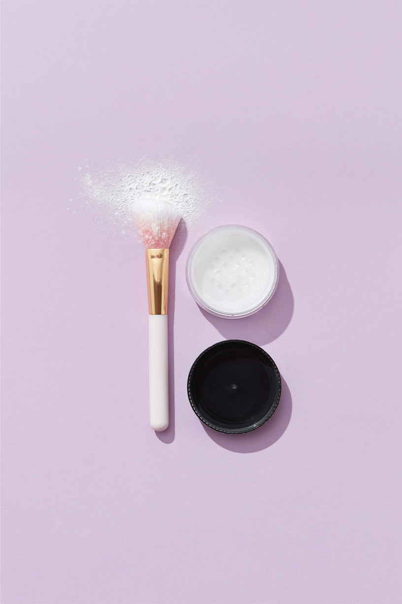 Airy Veil Loose Setting Powder — Finely Milled Translucent Formula with Powder Brush