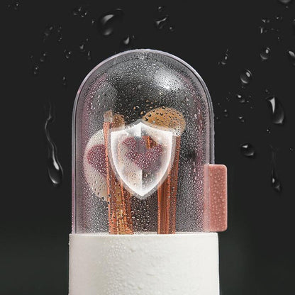 Makeup Brush Storage Box Cosmetic Organizer Makeup Brush Barrel Holder Eyebrow Pencil Plastic Box Waterproof Contains Pearls