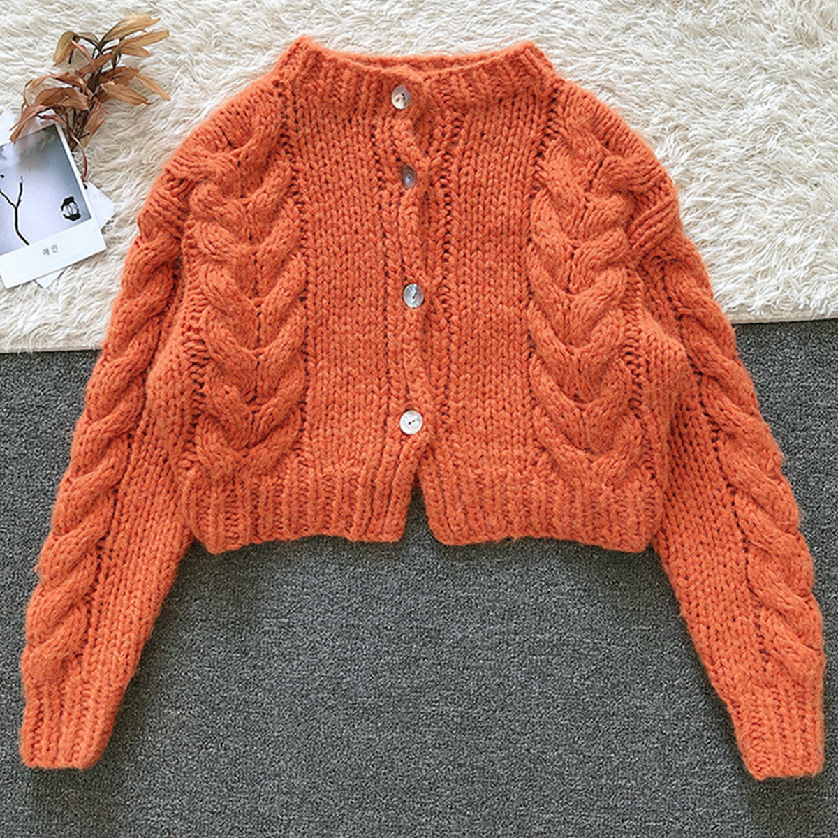 Knitted Sweater Women's Mohair Wool Loose Cardigan Jacket, Knit Top, Handmade Clothing, Gift For Women, Hand-knit Outfit