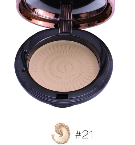 Natural Make Up Face Powder Foundations Oil-control Brighten Concealer Whitening Pressed Powder With Puff