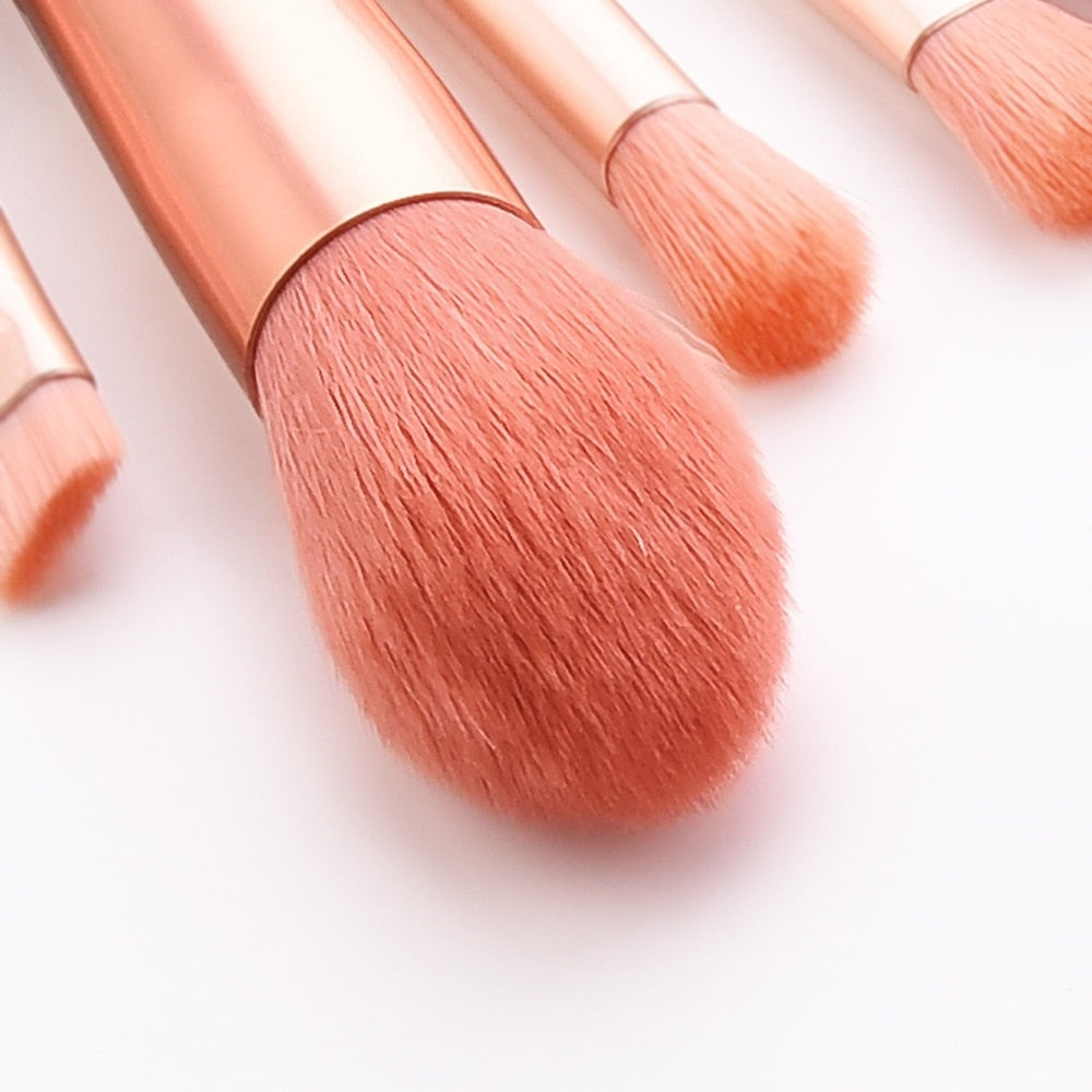 7/8-piece cute pink makeup brush set, makeup tools