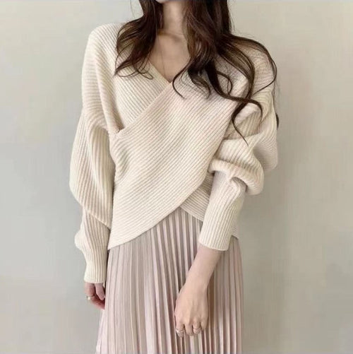 Batwing Sleeve Loose Sweater Sweater For Women