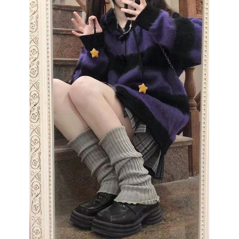 Star Stripes Sweater Sweater Autumn And Winter Thickened