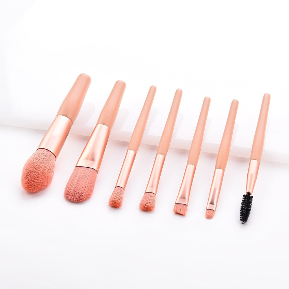 7/8-piece cute pink makeup brush set, makeup tools