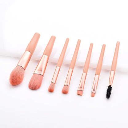 7/8-piece cute pink makeup brush set, makeup tools