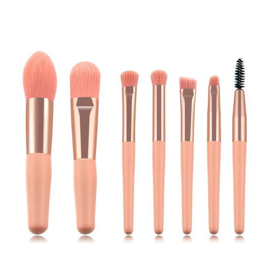 7/8-piece cute pink makeup brush set, makeup tools