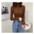 High Neck Sweater With Long Sleeve Pullover Top