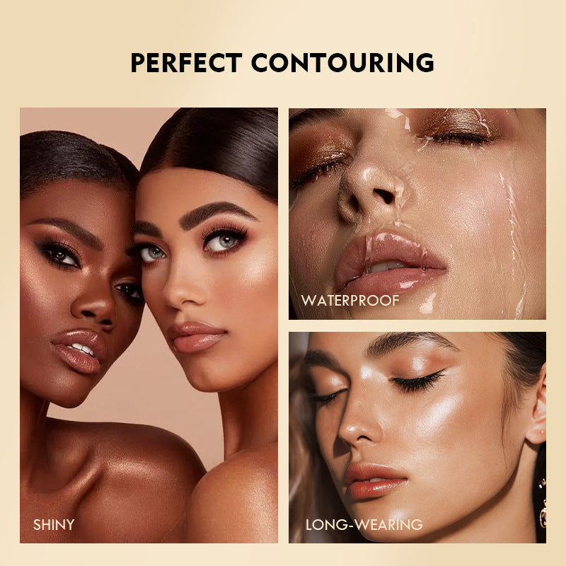 10-color liquid blush eyeshadow, which naturally outlines contours with fine glitter highlighter