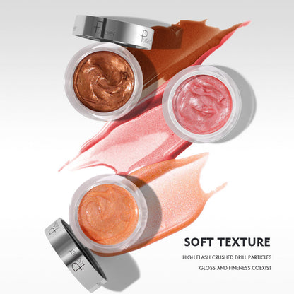 10-color liquid blush eyeshadow, which naturally outlines contours with fine glitter highlighter
