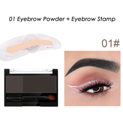 Adjustable Dual-Tone Perfect Eyebrow Powder Palette