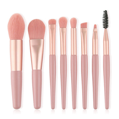 7/8-piece cute pink makeup brush set, makeup tools