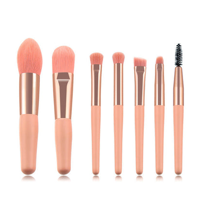 7/8-piece cute pink makeup brush set, makeup tools