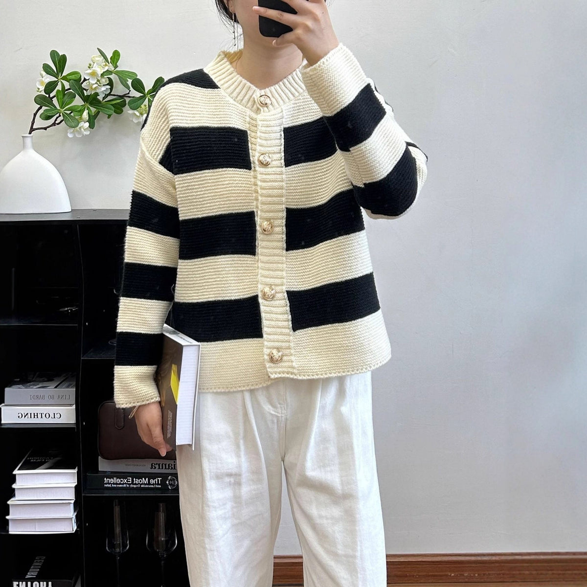 Loose Temperament Versatile Sweater Jacket