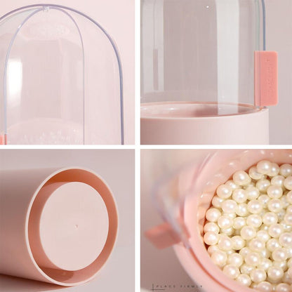 Makeup Brush Storage Box Cosmetic Organizer Makeup Brush Barrel Holder Eyebrow Pencil Plastic Box Waterproof Contains Pearls