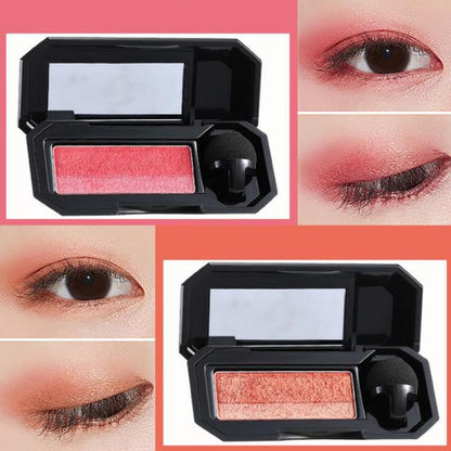 Double Color Convenient Eyeshadow Makeup Palette Waterproof Pigment Shimmer Eye Color Cosmetics