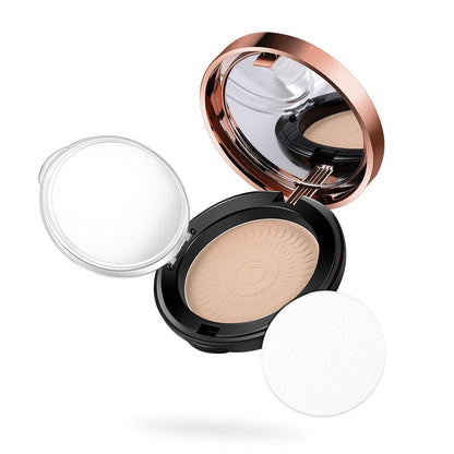 Natural Make Up Face Powder Foundations Oil-control Brighten Concealer Whitening Pressed Powder With Puff