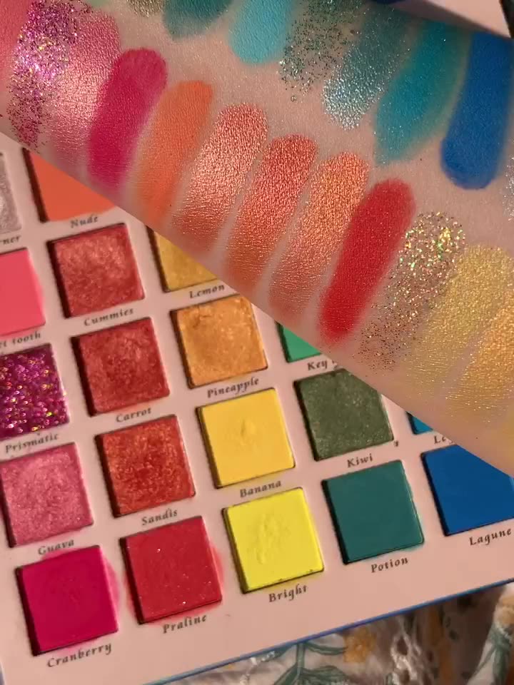 New 30 Color Pearlescent Matte Glitter Eyeshadow Palette Cross-border Makeup Fantasy Rainbow Palette