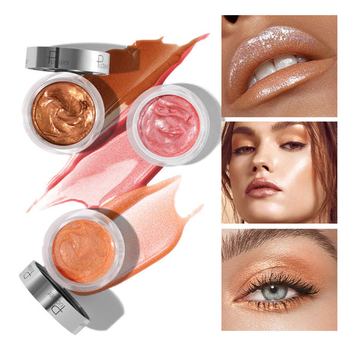 10-color liquid blush eyeshadow, which naturally outlines contours with fine glitter highlighter