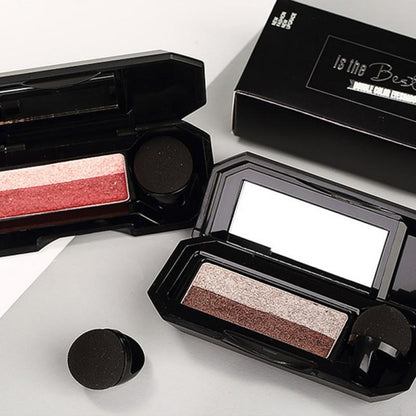 Double Color Convenient Eyeshadow Makeup Palette Waterproof Pigment Shimmer Eye Color Cosmetics