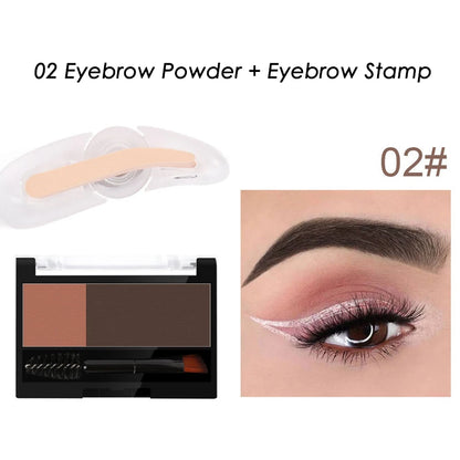 Adjustable Dual-Tone Perfect Eyebrow Powder Palette