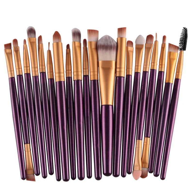 20-piece Makeup Brush Set, Eyeshadow Foundation Brow Lip Brushes, Makeup Tools
