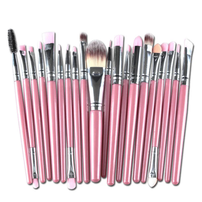 20-piece Makeup Brush Set, Eyeshadow Foundation Brow Lip Brushes, Makeup Tools