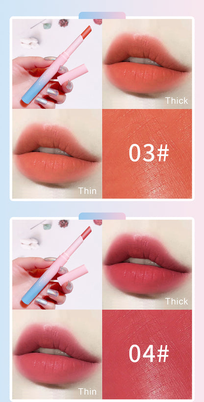 Automatic rotating lipstick pencil matte lipstick pencil long-lasting color