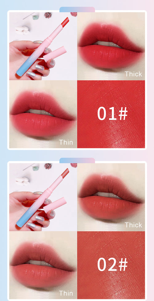 Automatic rotating lipstick pencil matte lipstick pencil long-lasting color