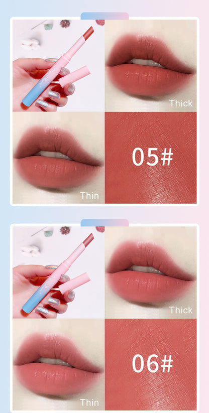 Automatic rotating lipstick pencil matte lipstick pencil long-lasting color