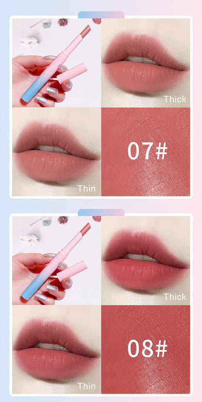 Automatic rotating lipstick pencil matte lipstick pencil long-lasting color