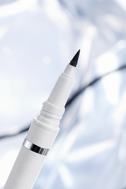 Close-up of ultra-fine precision eyeliner tip