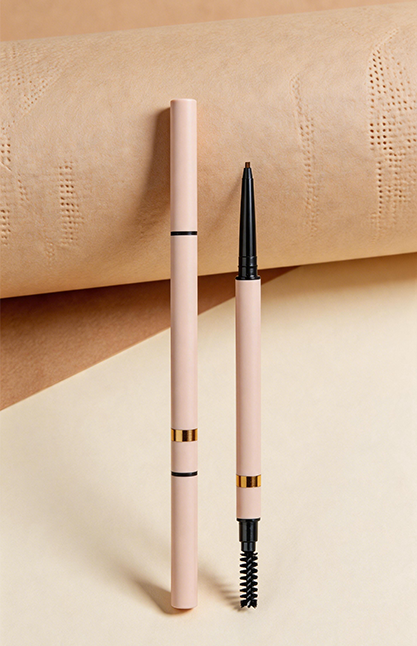 Micro Precision Dual-Ended Eyebrow Pencil — Ultra-Fine Tip with Spoolie Brush