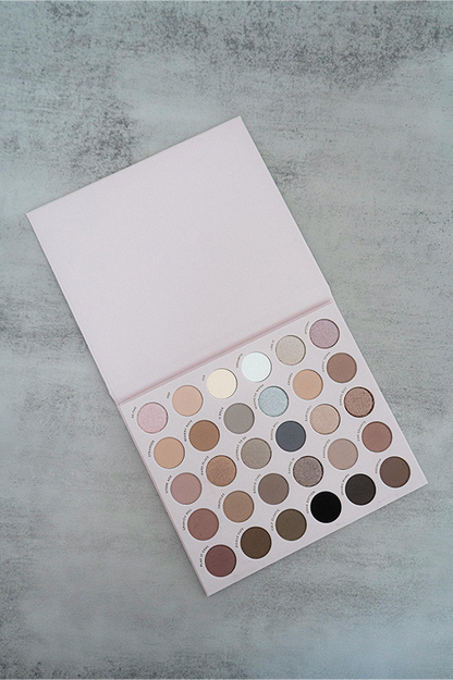 35-Shade Neutral Eyeshadow Palette — Matte & Shimmer Nudes for Every Look