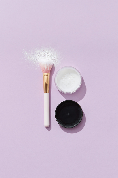 Airy Veil Loose Setting Powder — Finely Milled Translucent Formula with Powder Brush